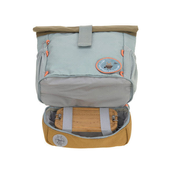 Kindergartenrucksack Rolltop Nature Hellblau