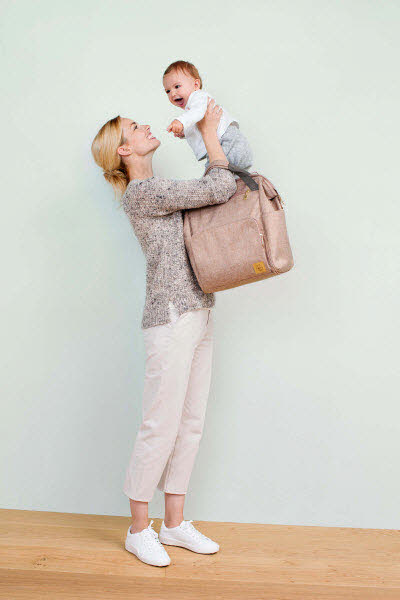 Wickelrucksack Glam Goldie Rosé