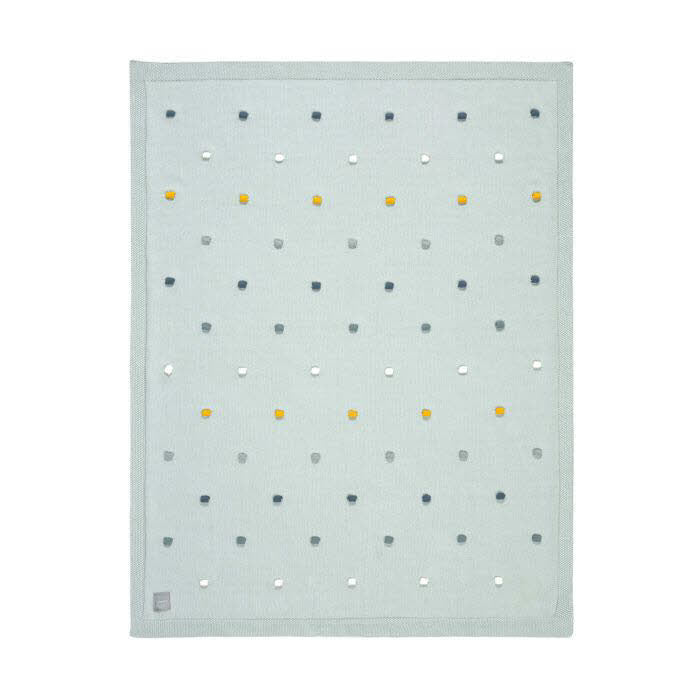 Babydecke Dots Light Mint
