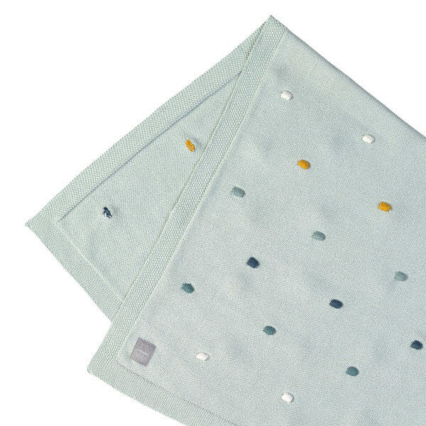 Babydecke Dots Light Mint