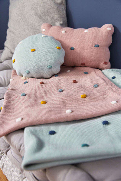 Babydecke Dots Light Mint