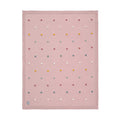 Babydecke Dots Dusky Pink