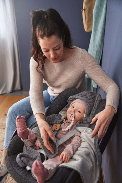 Einschlagdecke - Auto Kindersitz Anthrazit