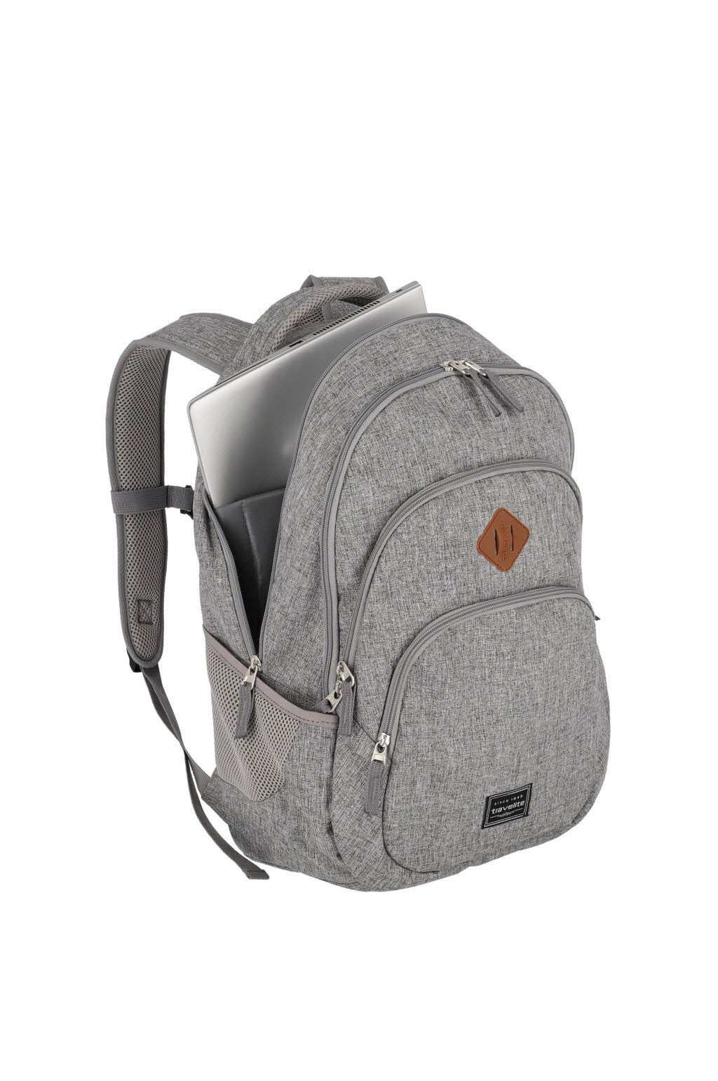 Rucksack Melange Hellgrau
