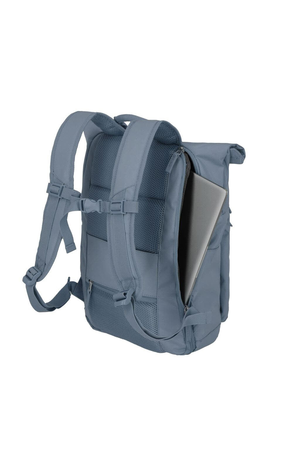 Rollup Rucksack Rauchblau
