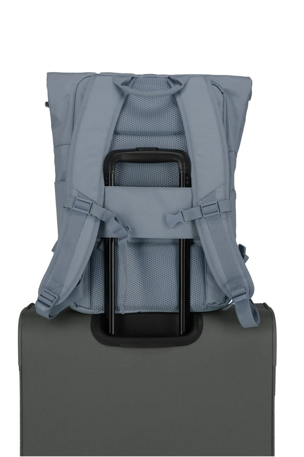 Rollup Rucksack Rauchblau