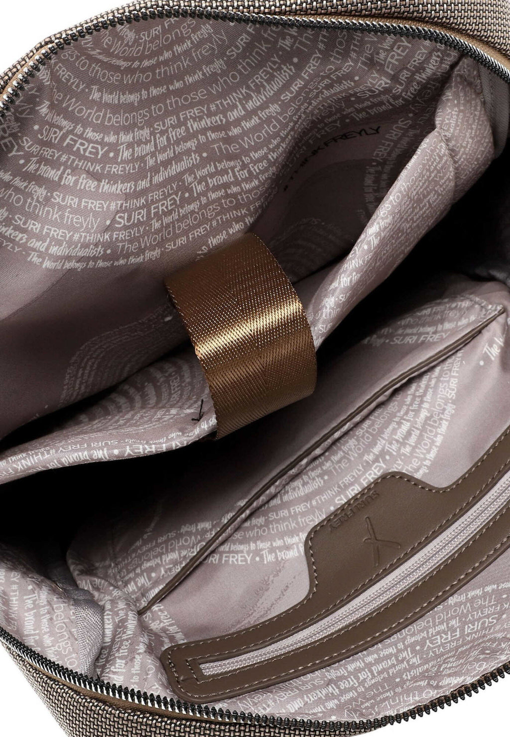 Cityrucksack Mittel Taupe