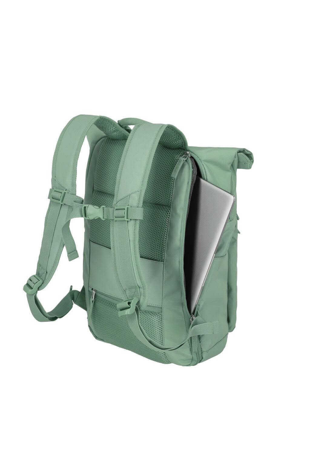 Rollup Rucksack Hellgrün