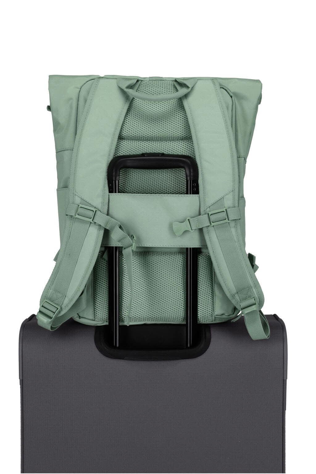 Rollup Rucksack Hellgrün
