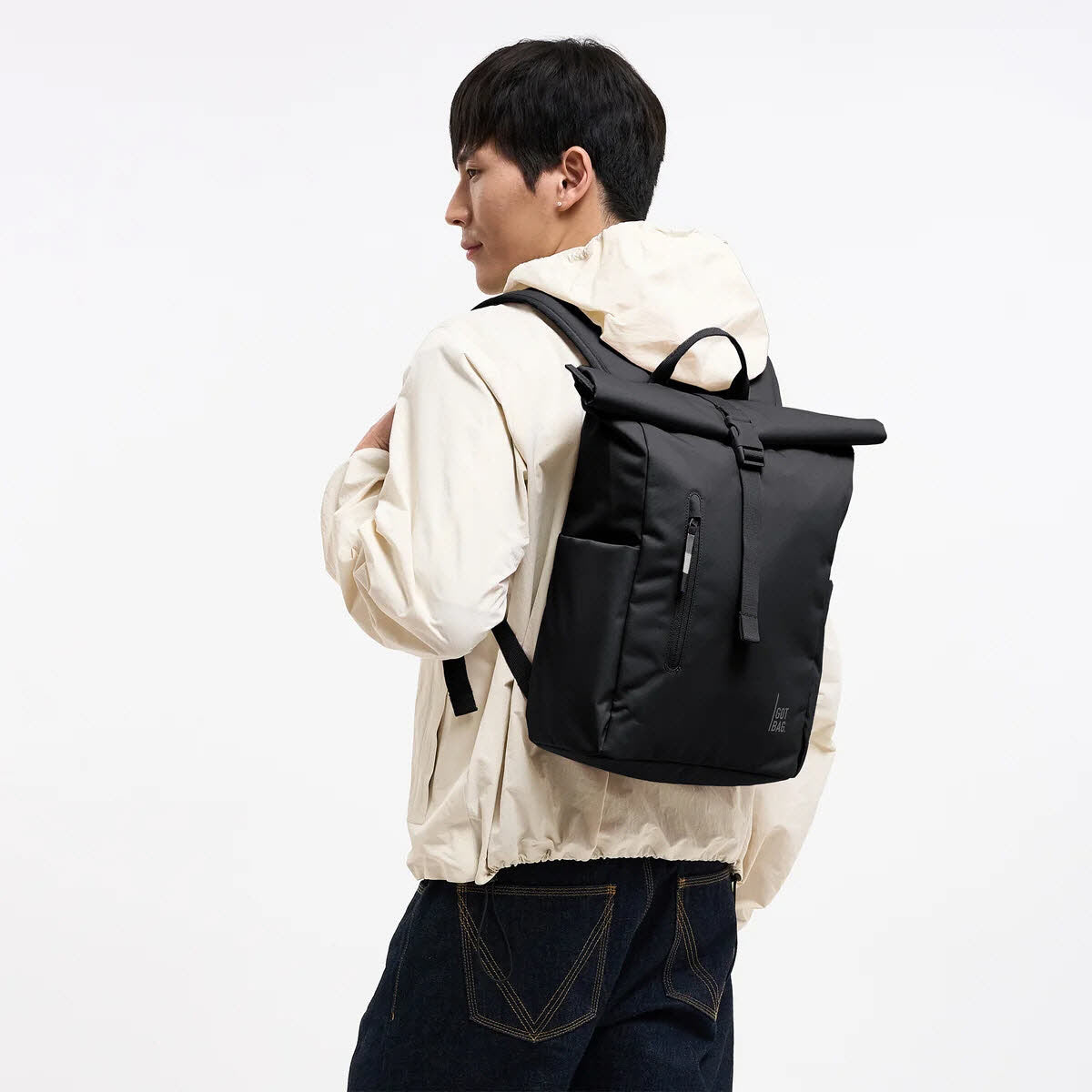 Rolltop Easy Small MONOCHROME black