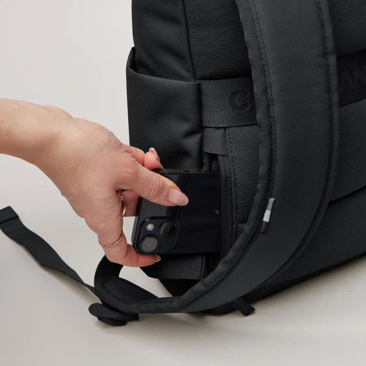 Rolltop Easy Small MONOCHROME black