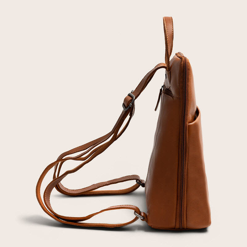 Leder Rucksack Ilara Cognac