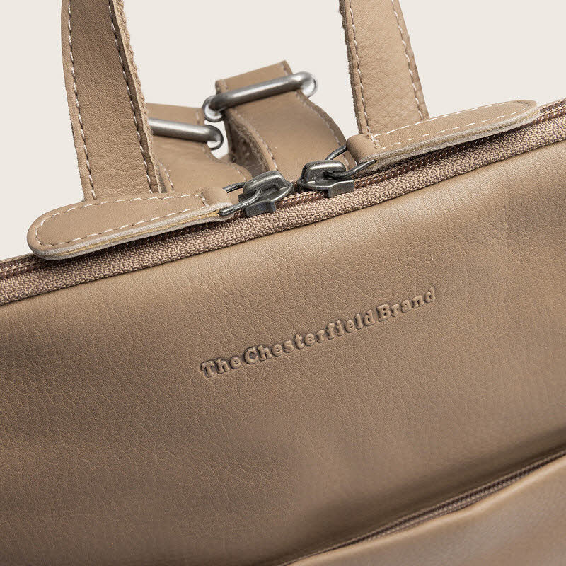 Leder Rucksack Elara Taupe