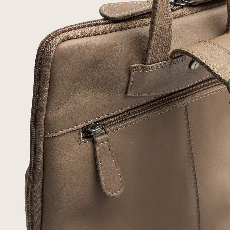 Leder Rucksack Elara Taupe