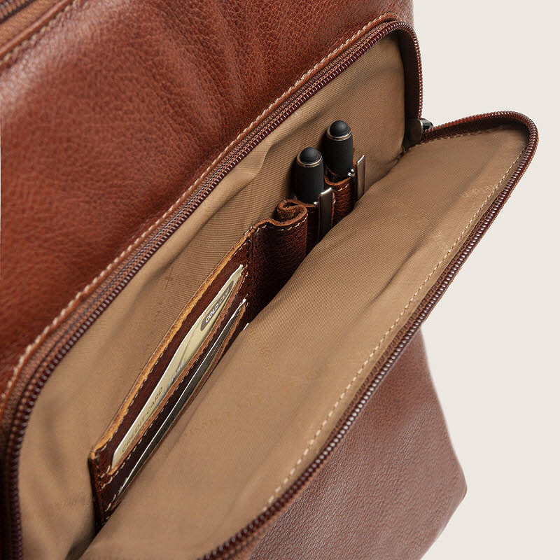 Leder Rucksack Rosverra Cognac