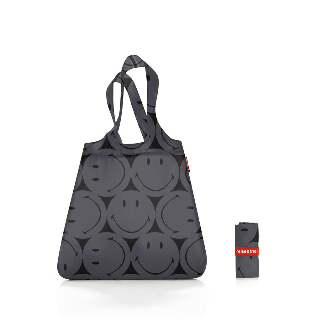 Mini Maxi Shopper Smiley Grey