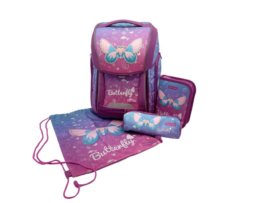 Ranzen-Set 4-Teilig Butterfly