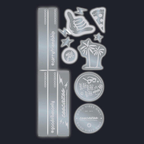 Reflex Sticker Silber