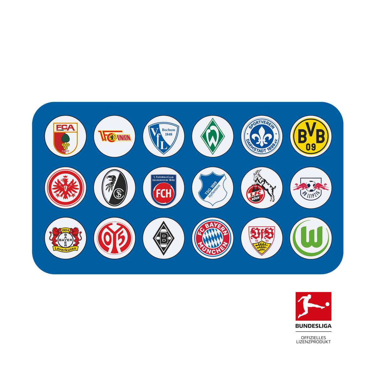 Clublogos 18-tlg. Bundesliga