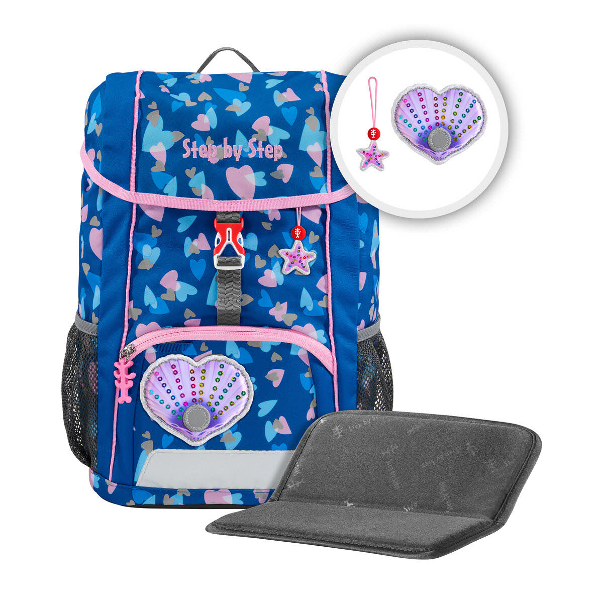 KID REFLECT Rucksack-Set Seashell Pearl