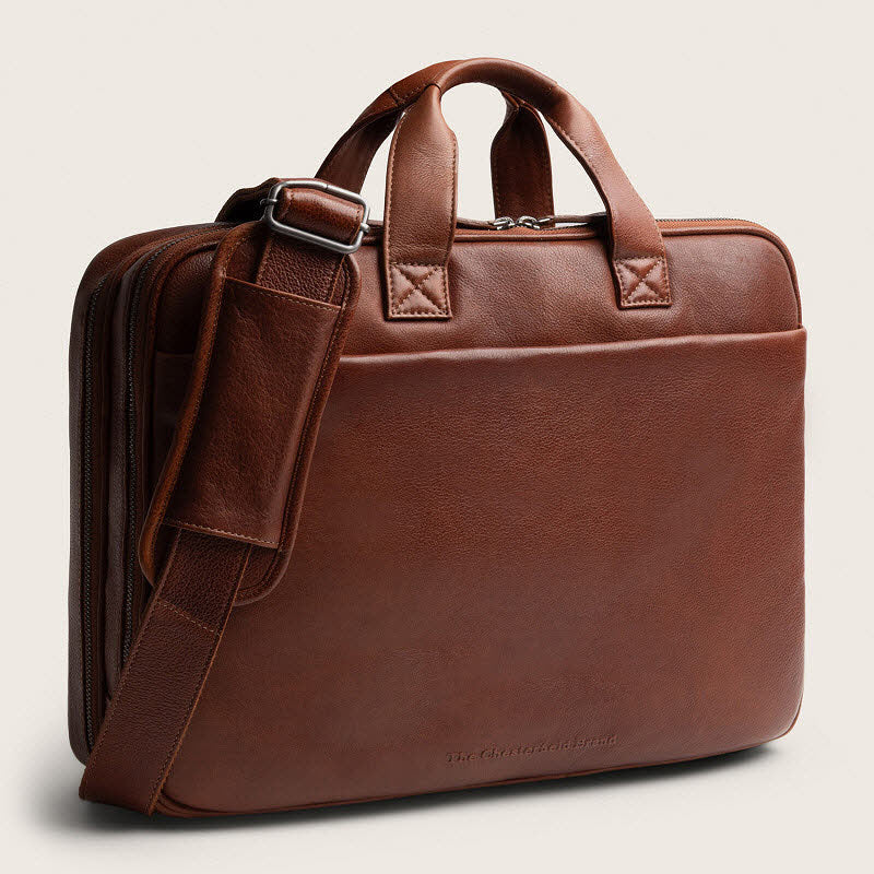 Leder Businesstasche Venturo Cognac