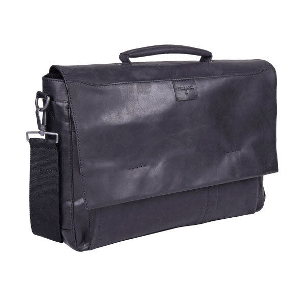 brick lane jim shoulderbag briefbag lhf black