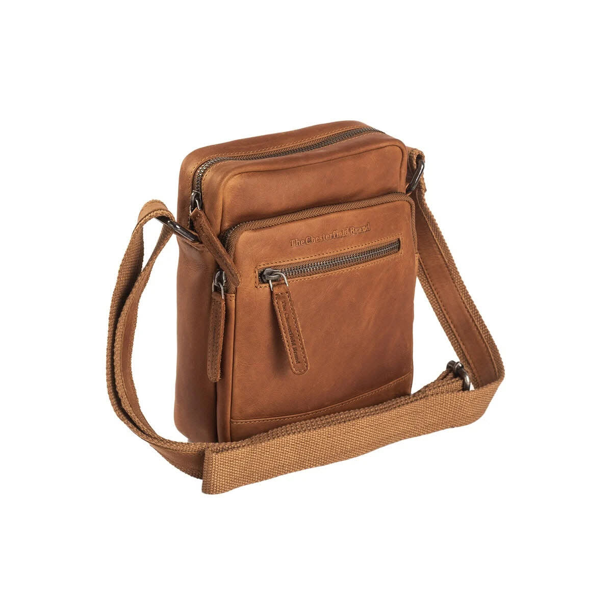 Schultertasche groß - Birmingham Cognac