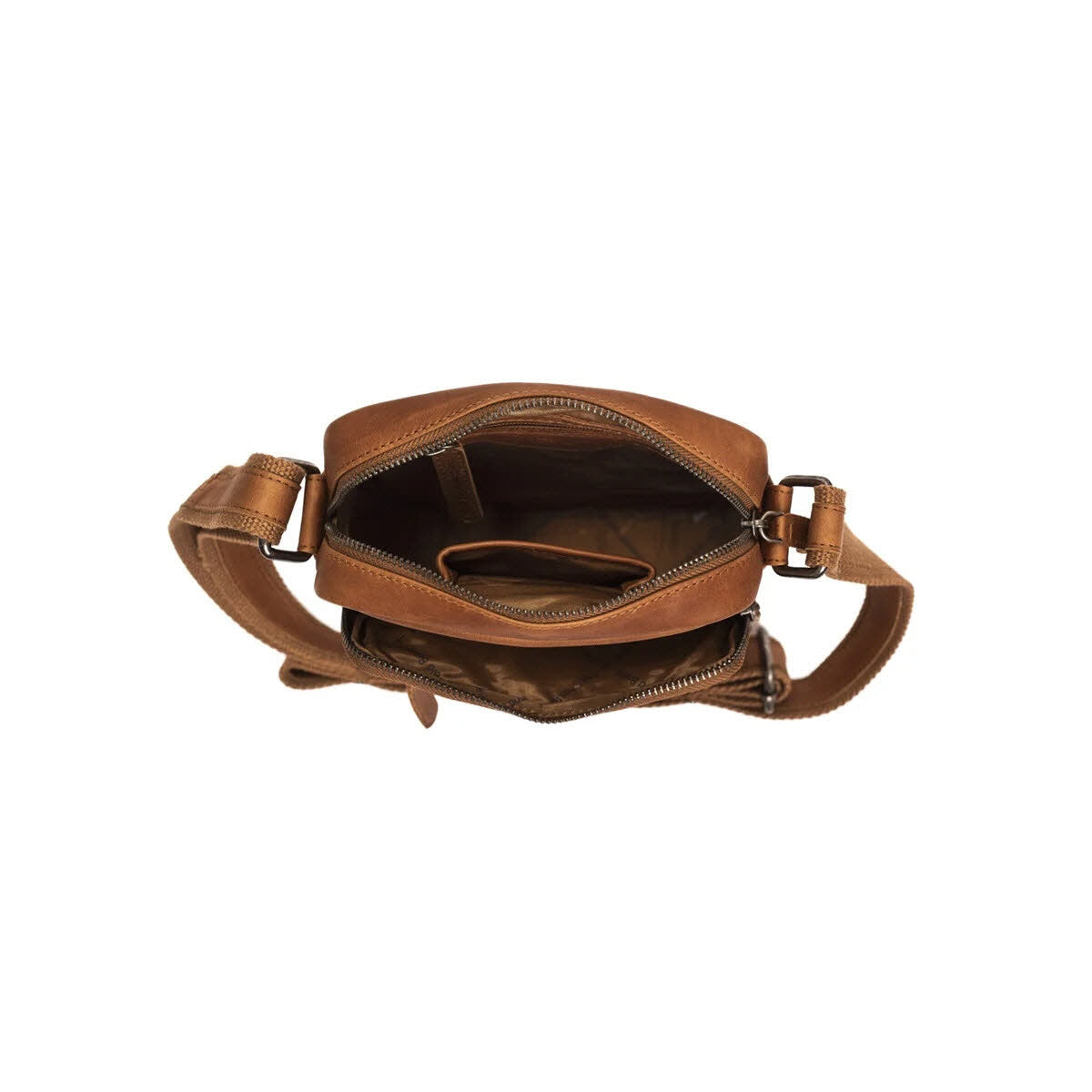 Schultertasche groß - Birmingham Cognac