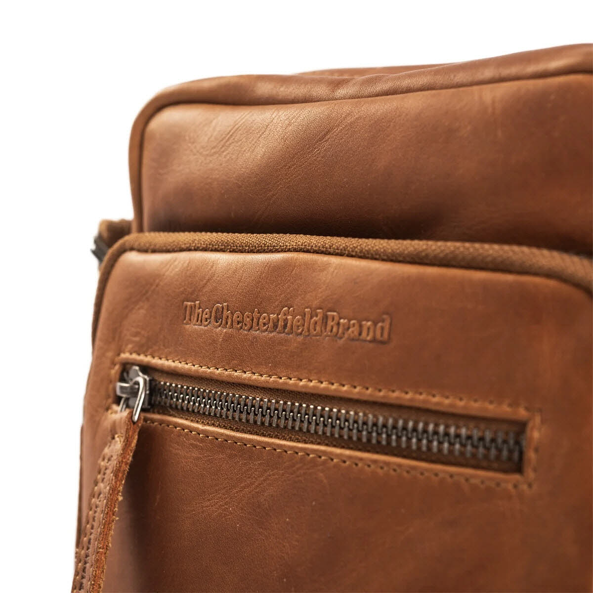 Schultertasche groß - Birmingham Cognac