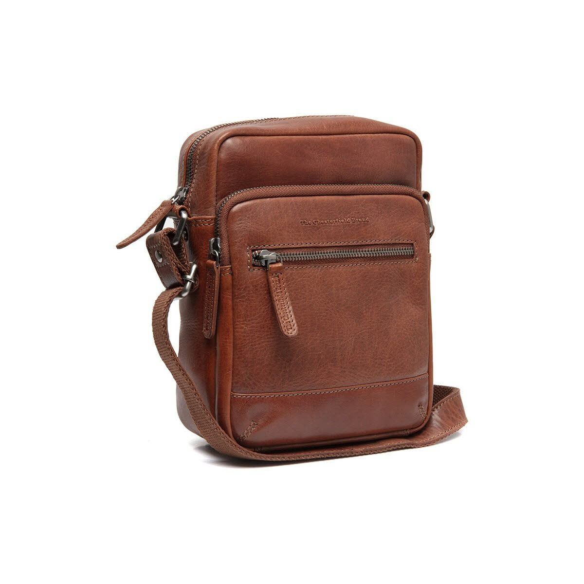 Schultertasche Cognac
