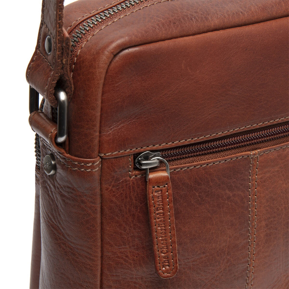 Schultertasche Cognac