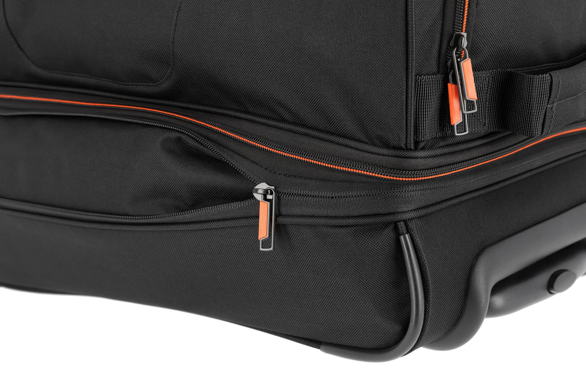 Rollenreisetasche S erweiterbar Schwarz