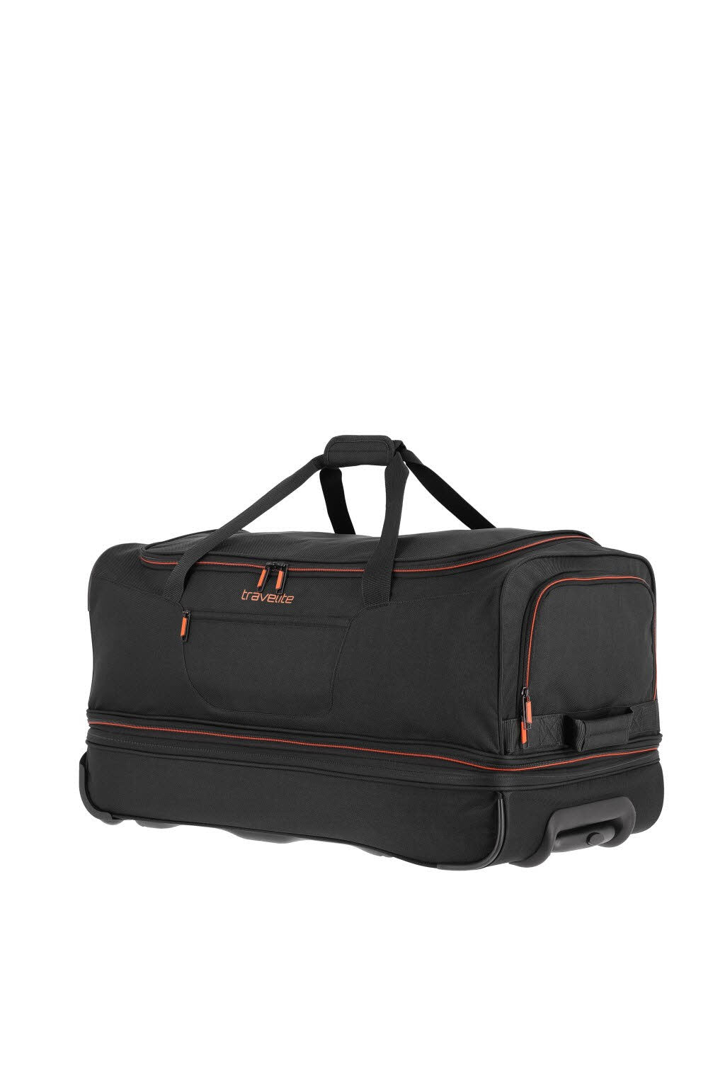 Rollenreisetasche L erweiterbar Schwarz