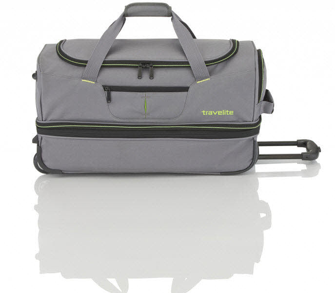 Rollenreisetasche L erweiterbar Grau