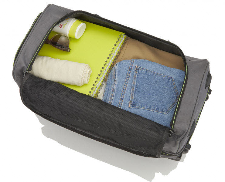 Rollenreisetasche L erweiterbar Grau