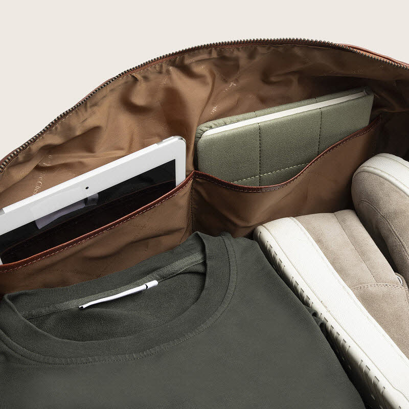Leder Reisetasche Amaris Cognac