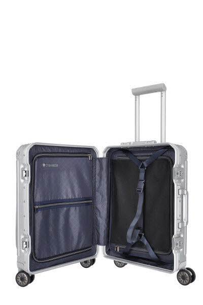4-Rad Trolley S mit Vortasche Silber
