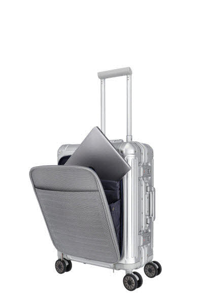 4-Rad Trolley S mit Vortasche Silber