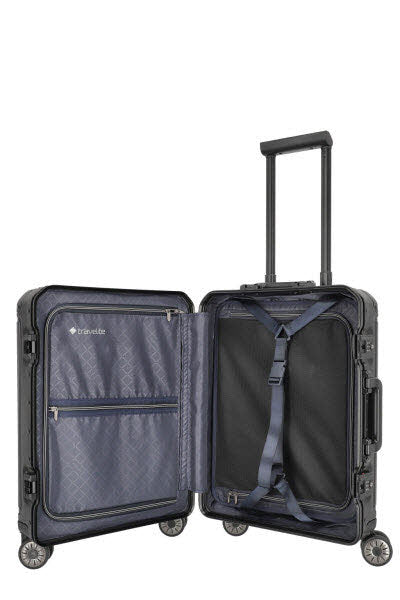 4-Rad Trolley S mit Vortasche Schwarz