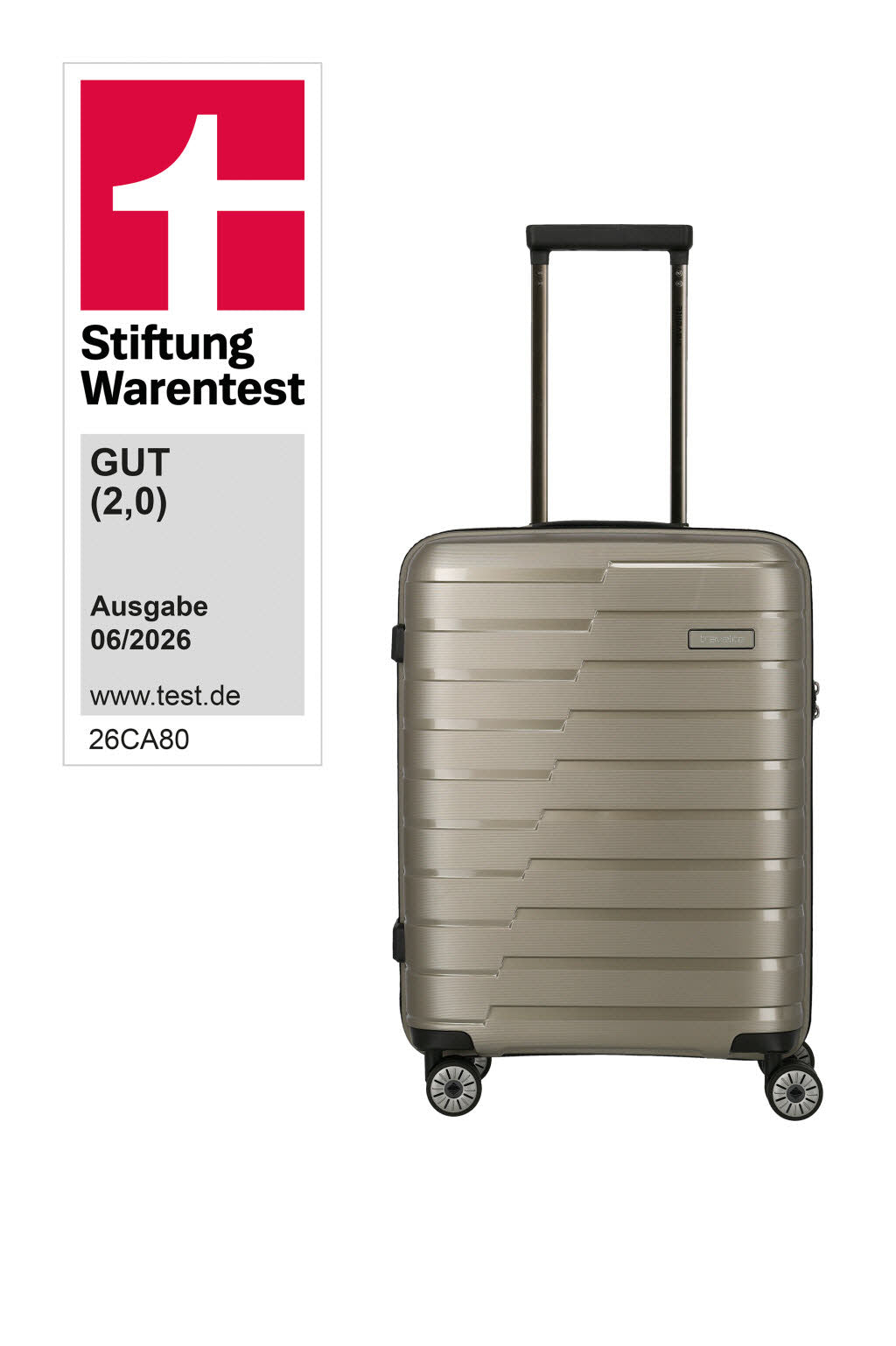 4-Rad Trolley S Champagner