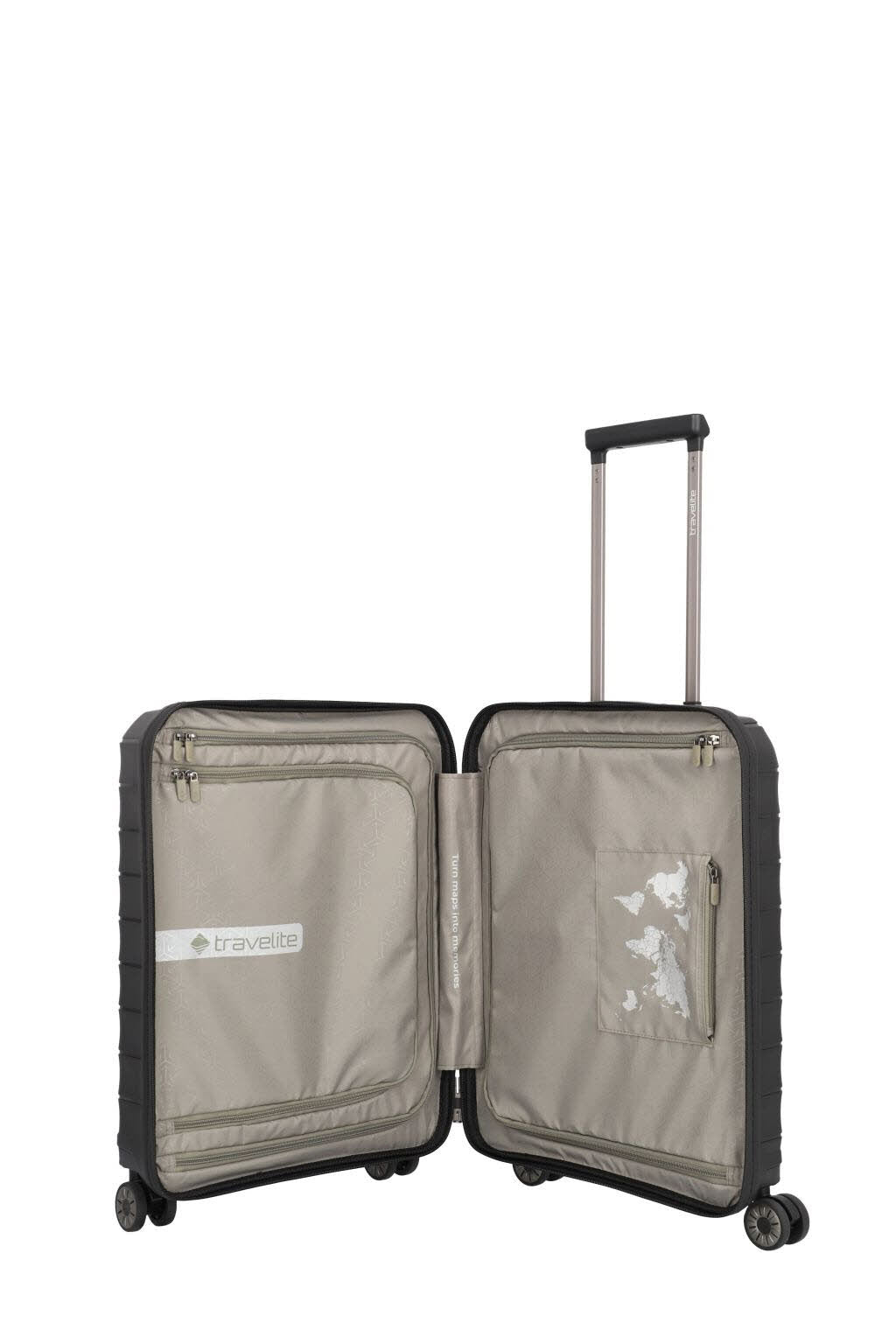 4-Rad Trolley S Vortasche Schwarz