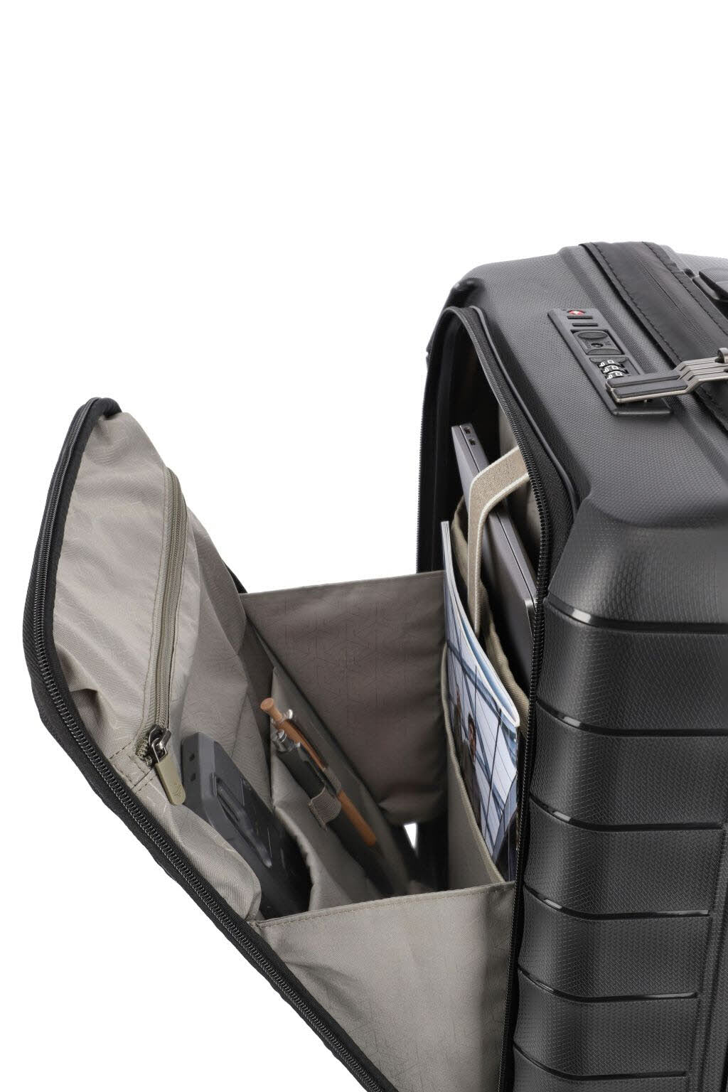 4-Rad Trolley S Vortasche Schwarz