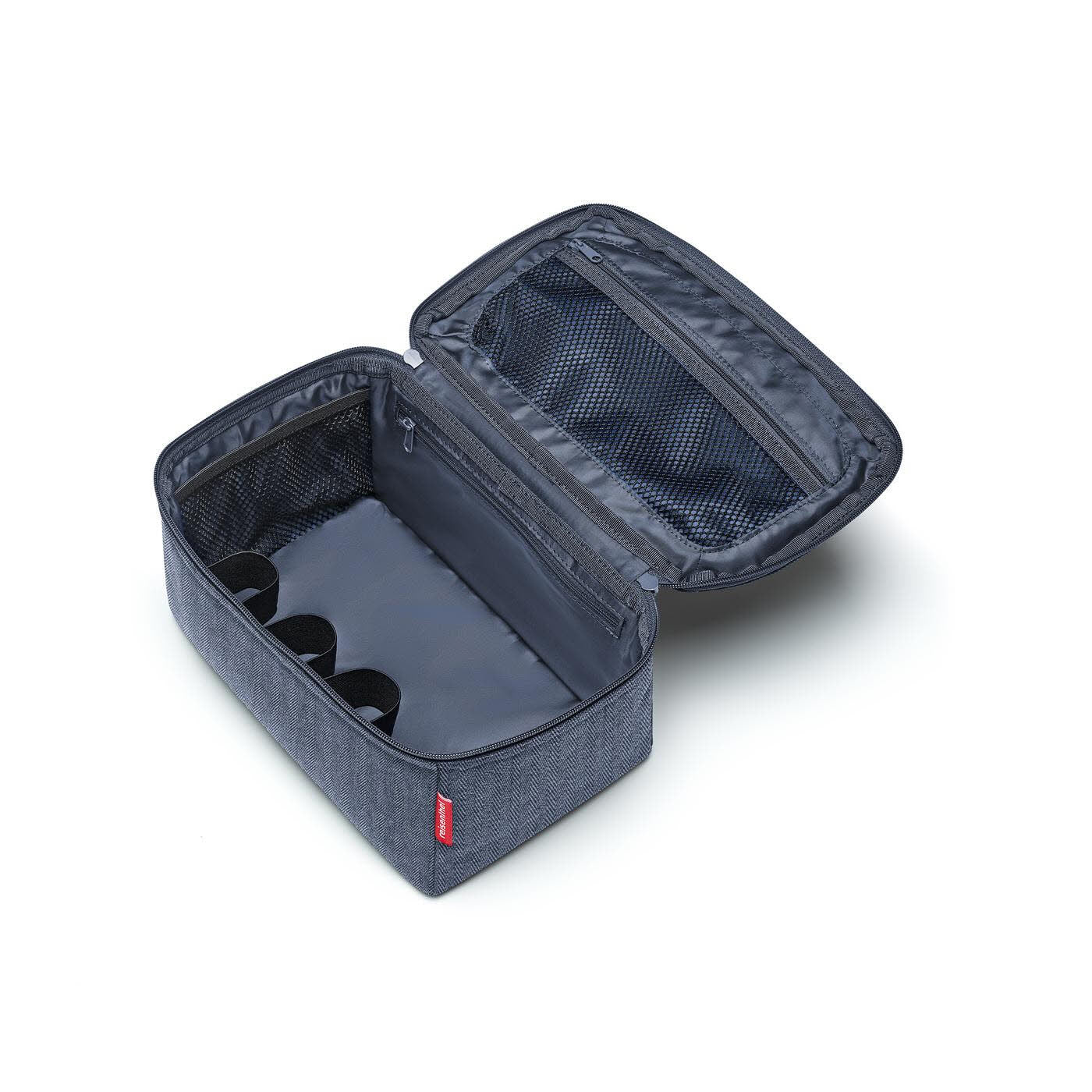 Beautycase herringbone dark blue