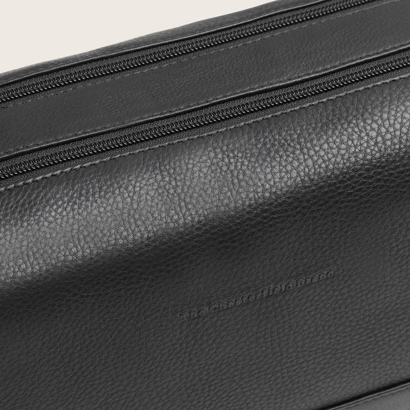 Leder Kulturbeutel Montelaro Black