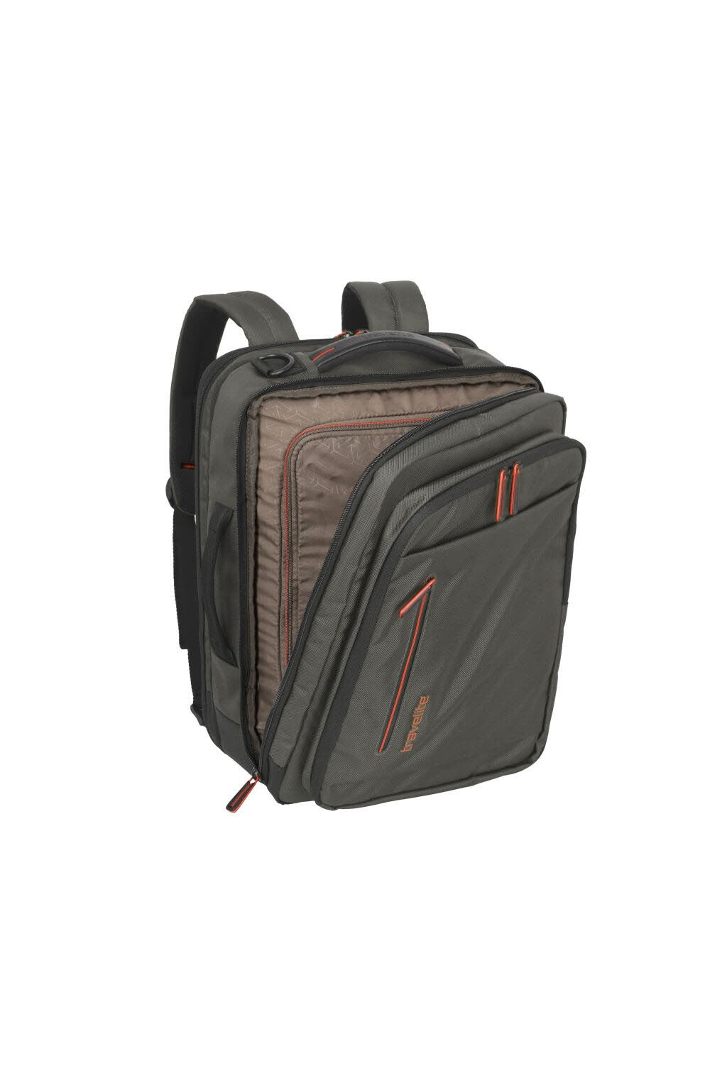 Rucksack-Bordtasche Oliv