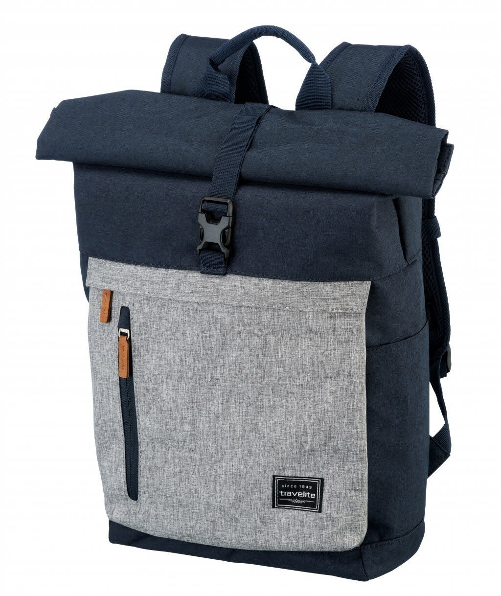 Rollup Rucksack Marine/Grau