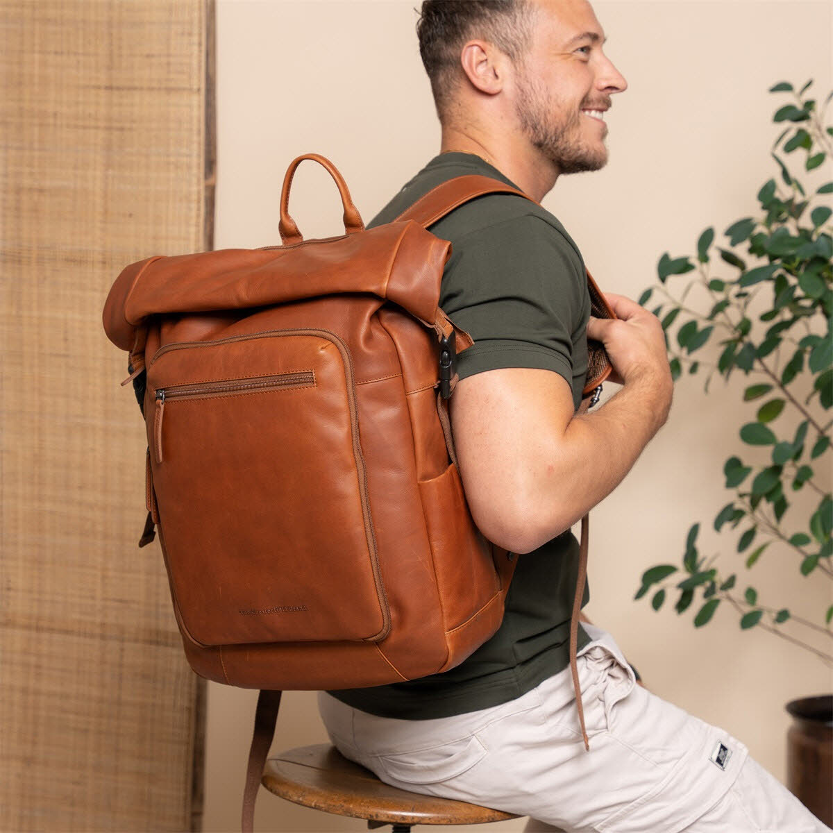 Rucksack Remo Cognac