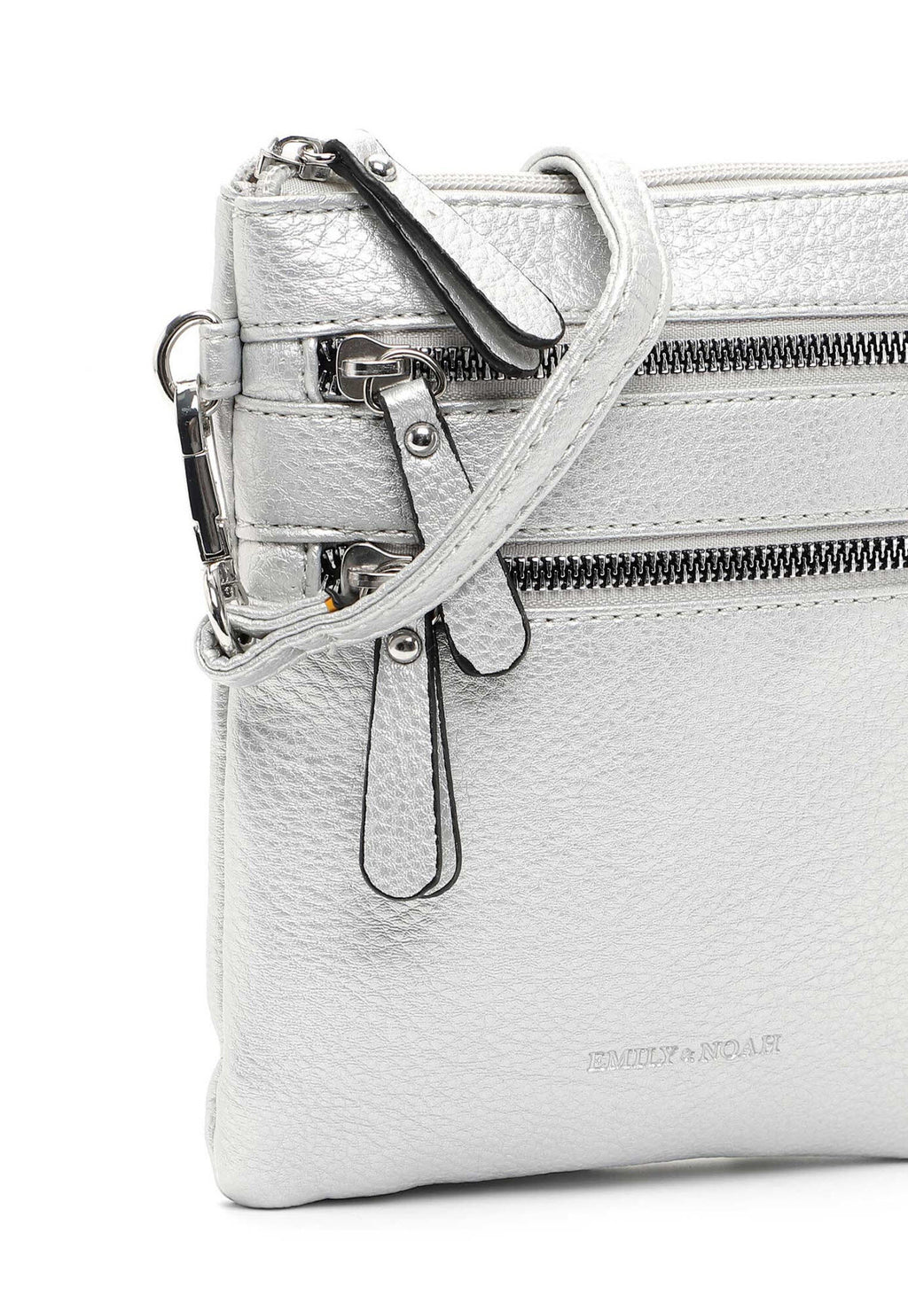 Umhängetasche klein shinysilver