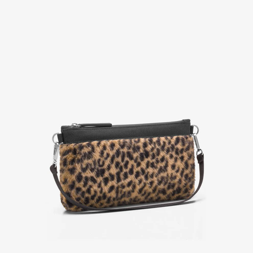 mini pouch leo fake fur