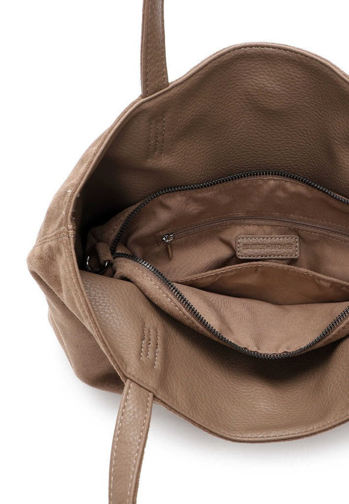 Wendeshopper groß Taupe